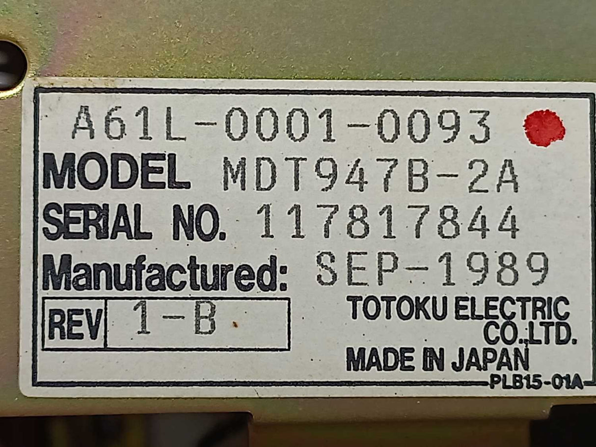 Fanuc A02B-0091-C042 Series O-T Operator Panel