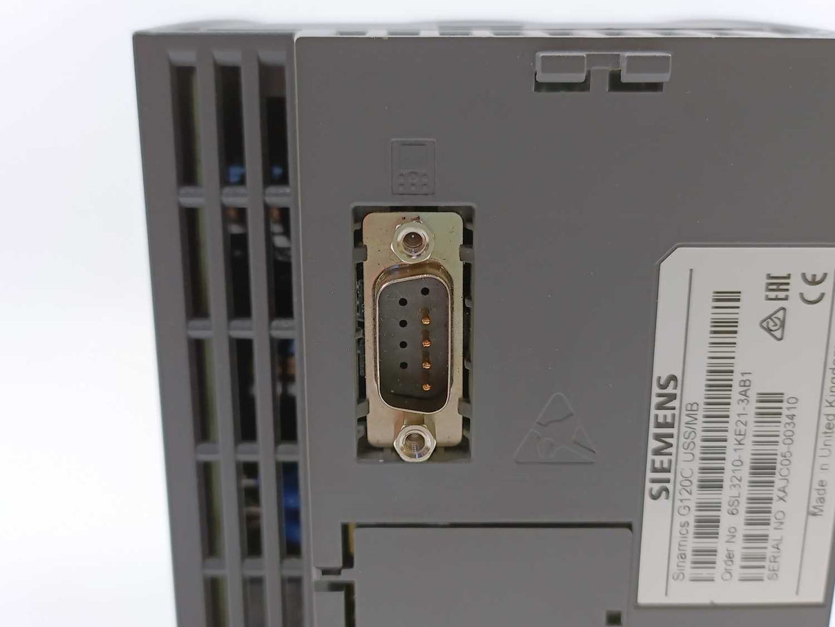 Siemens 6SL3210-1KE21-3AB1 Sinamics G120C USS/MB 5.5kW Inverter Drive