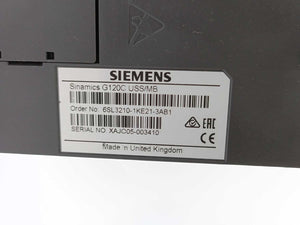 Siemens 6SL3210-1KE21-3AB1 Sinamics G120C USS/MB 5.5kW Inverter Drive