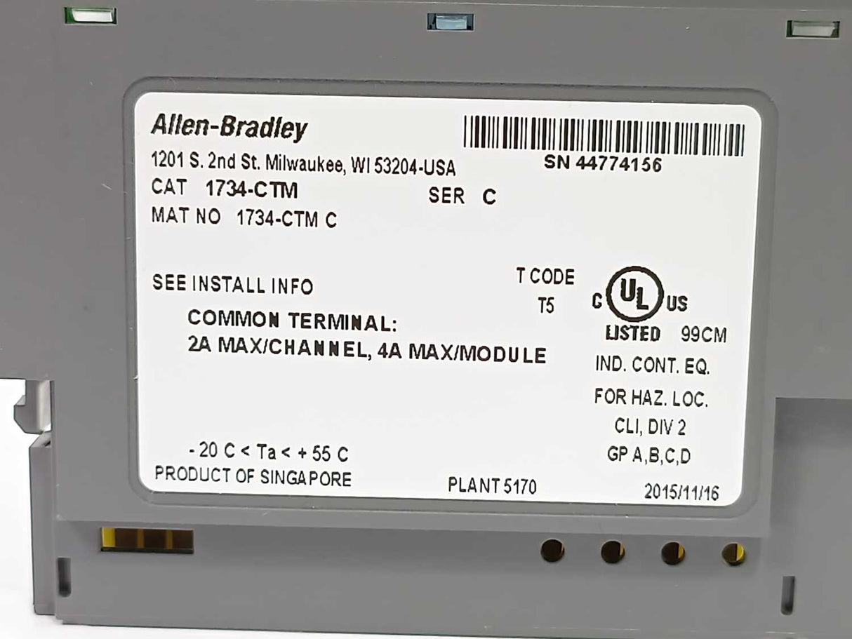 AB 1734-CTM POINT I/O Common Terminal Module  SER.C