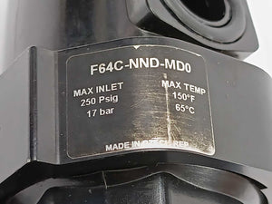 NORGREN F64C-NND-MD0 Olympian Plus Coalescing Filter. Ex Certified