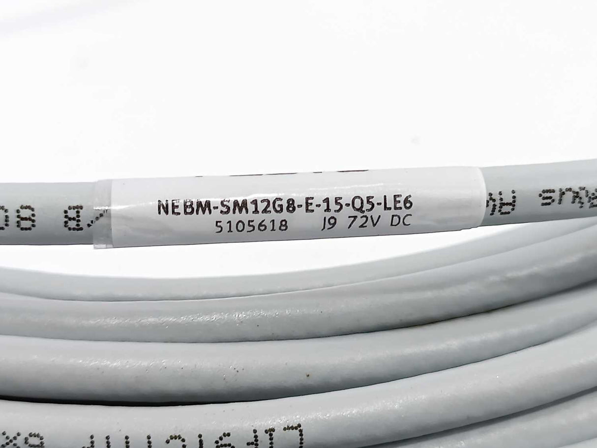 Festo 5105618 NEBM-SM12G8-E-15-Q5-LE6 Motor cable. C