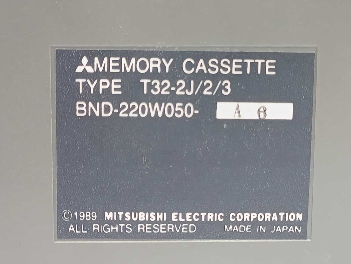 Mitsubishi T32-2J/2/3 BND-220W050-A6 Memory Cassette