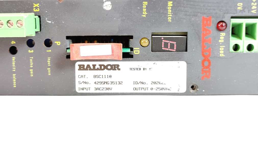 BALDOR BSC1110 AC Servo Drive. Refurbished