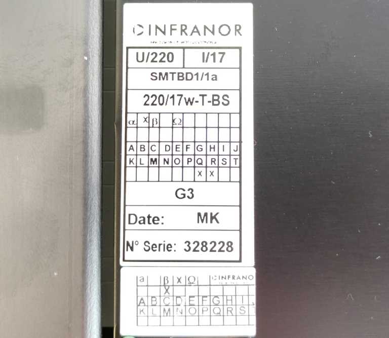 Infranor SMT-BD1/1a-220/17w-T-BS  Drive w/ SMTBM20A Base SMTBD1/1a 220/17w-T-BS