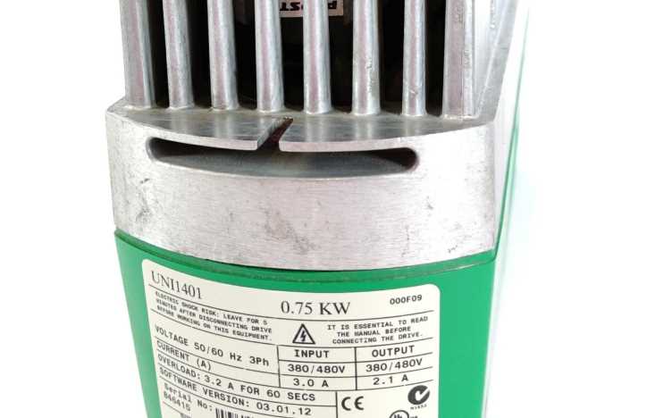 Control Techniques UNI1401 Unidrive 0,75kW AC Variable Speed Drive