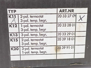 BACKER K11A TERMINAL BOX 20332704