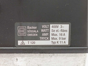BACKER K11A TERMINAL BOX 20332704