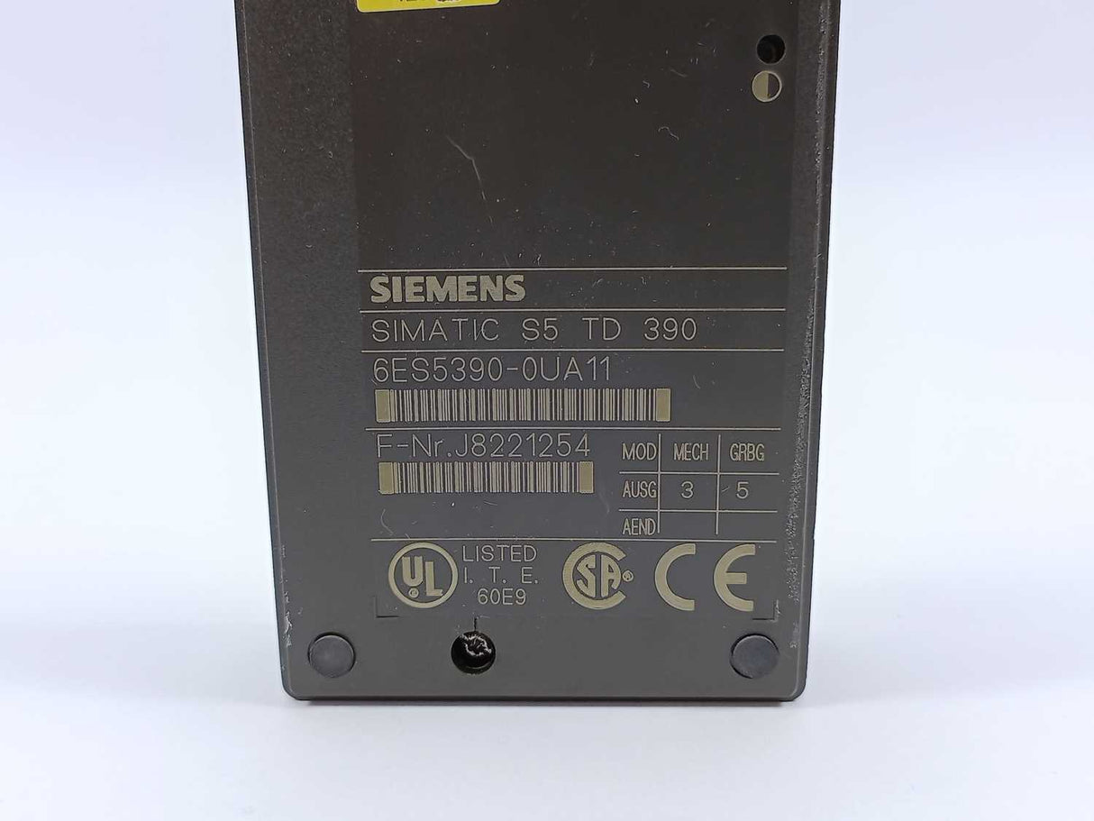 Siemens 6ES5390-0UA11 Simatic S5 Text display TD 390