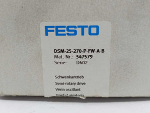 Festo 547579 DSM-25-270-P-FW-A-B Semi-rotary drive