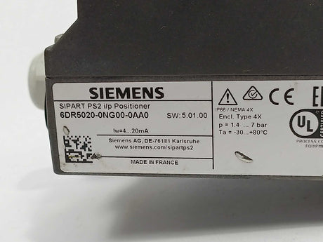 Siemens 6DR5020-0NG00-0AA0 Sipart PS2 i/p positioner