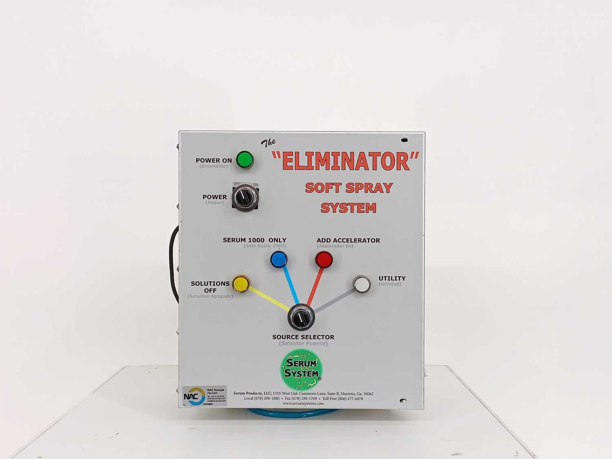 SERUM PRODUCTS ELIMINATOR Model: 6-05910C Serial: D160231,CLEANING SYSTEM