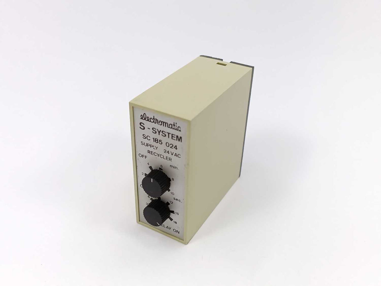 Electromatic SC 185 024 S-system recycler. OFF 0,5-10min., ON 0,8-18s.