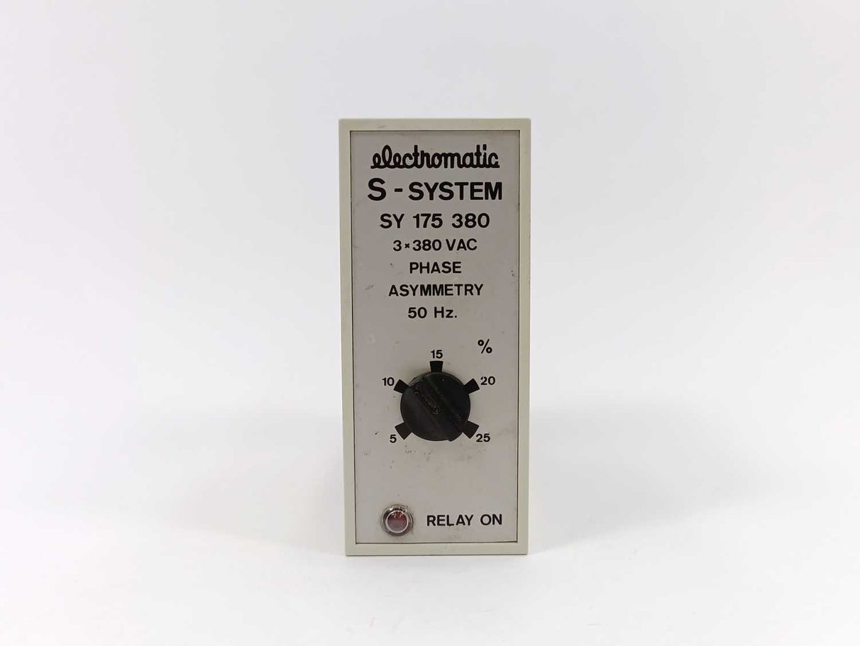 Electromatic SY 175 380 S-System 3x380VAC Phase Assymetry 50 Hz 5-25%