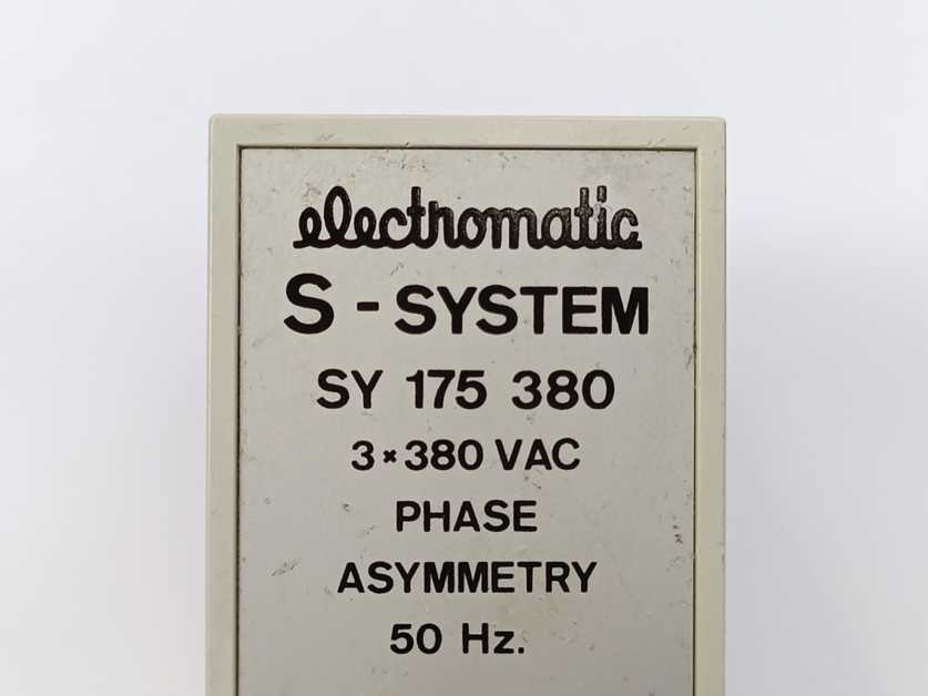 Electromatic SY 175 380 S-System 3x380VAC Phase Assymetry 50 Hz 5-25%