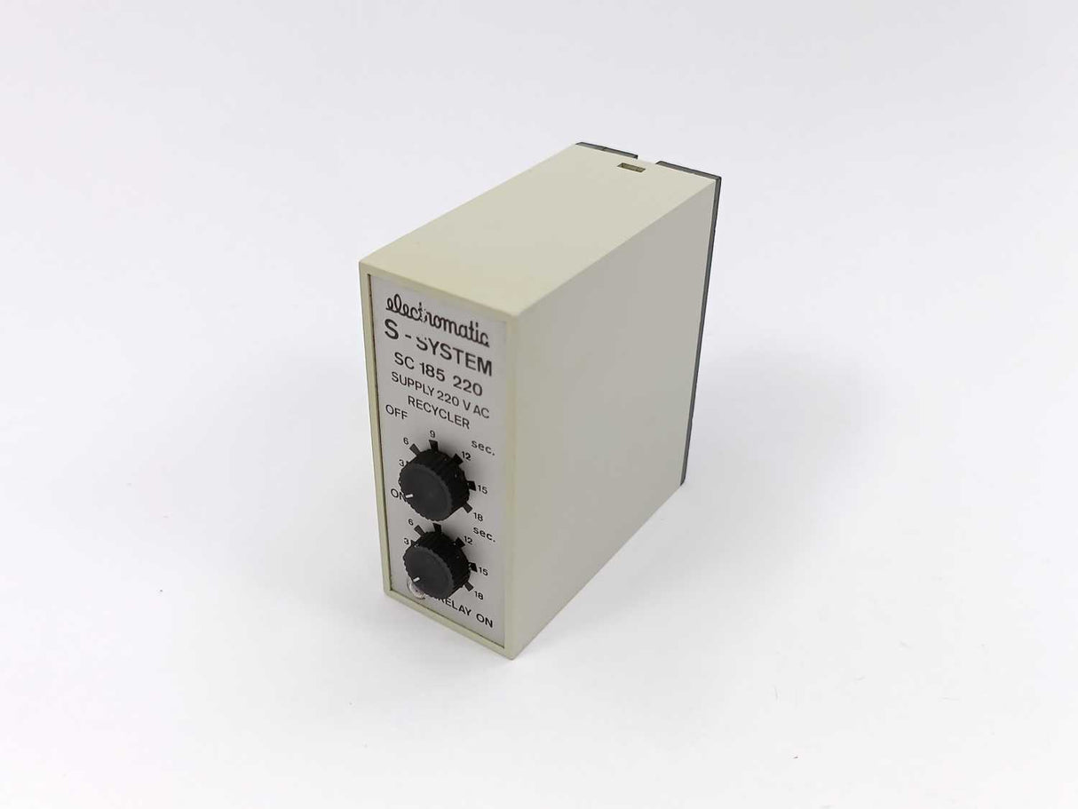 Electromatic SC 185 220 S-System Recycler. OFF 0,8-18sec., ON 0,8-18sec.