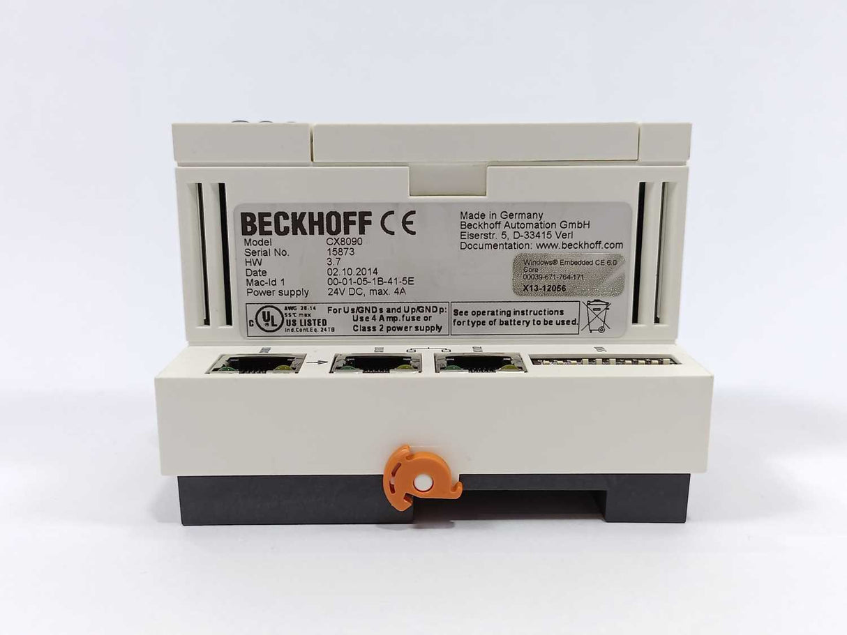 Beckhoff CX8090 DIN rail Industrial PC