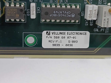 Vellinge Electronics  560 60 07-01 REV:F,1 S:803