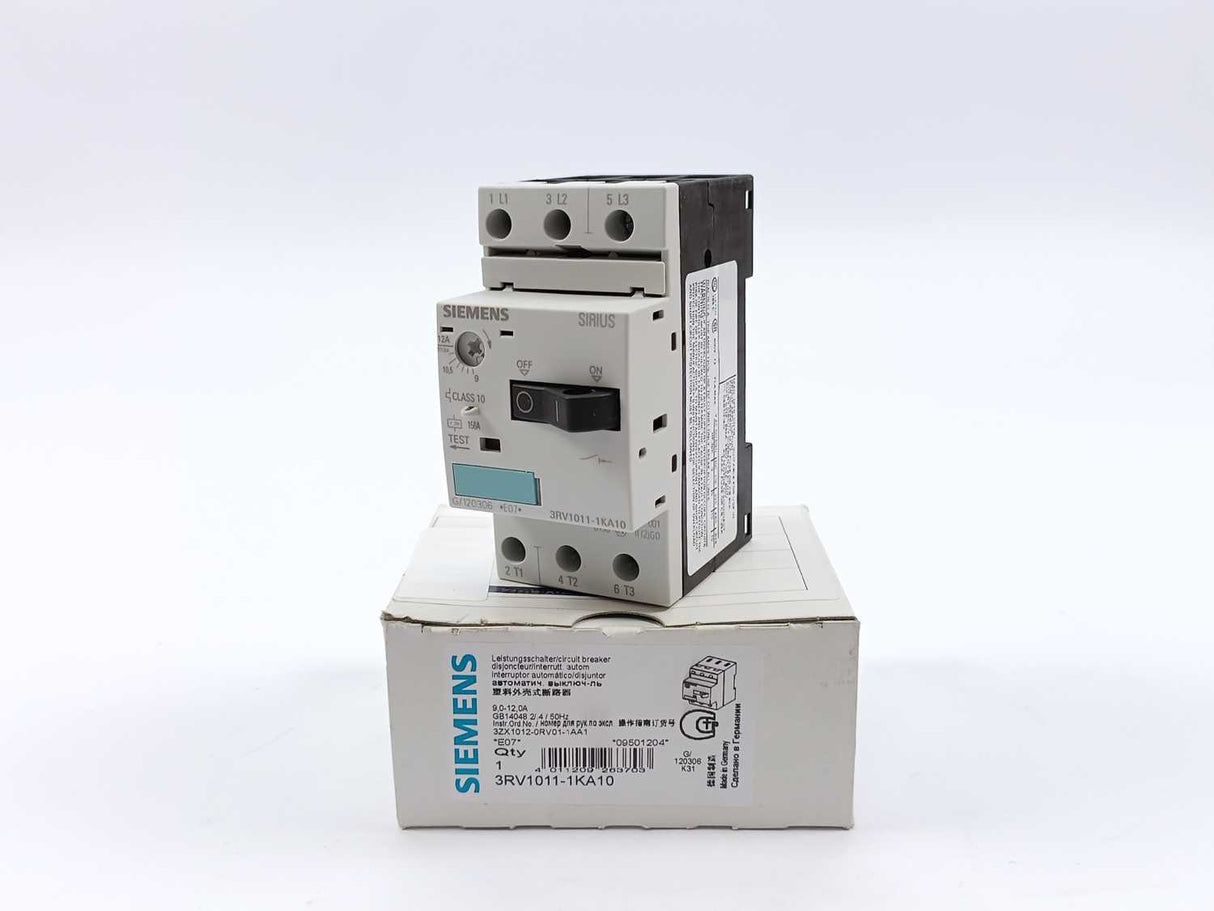 Siemens 3RV1011-1KA10 Sirius Circuit breaker