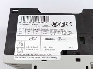 Siemens 3RV1011-1KA10 Sirius Circuit breaker