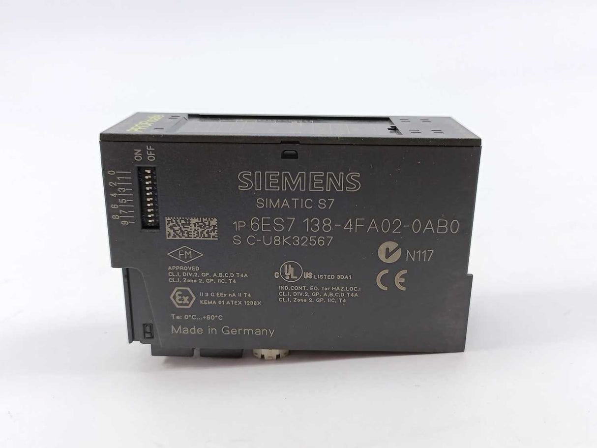 Siemens 6ES7138-4FA02-0AB0 SIMATIC DP Electron Module