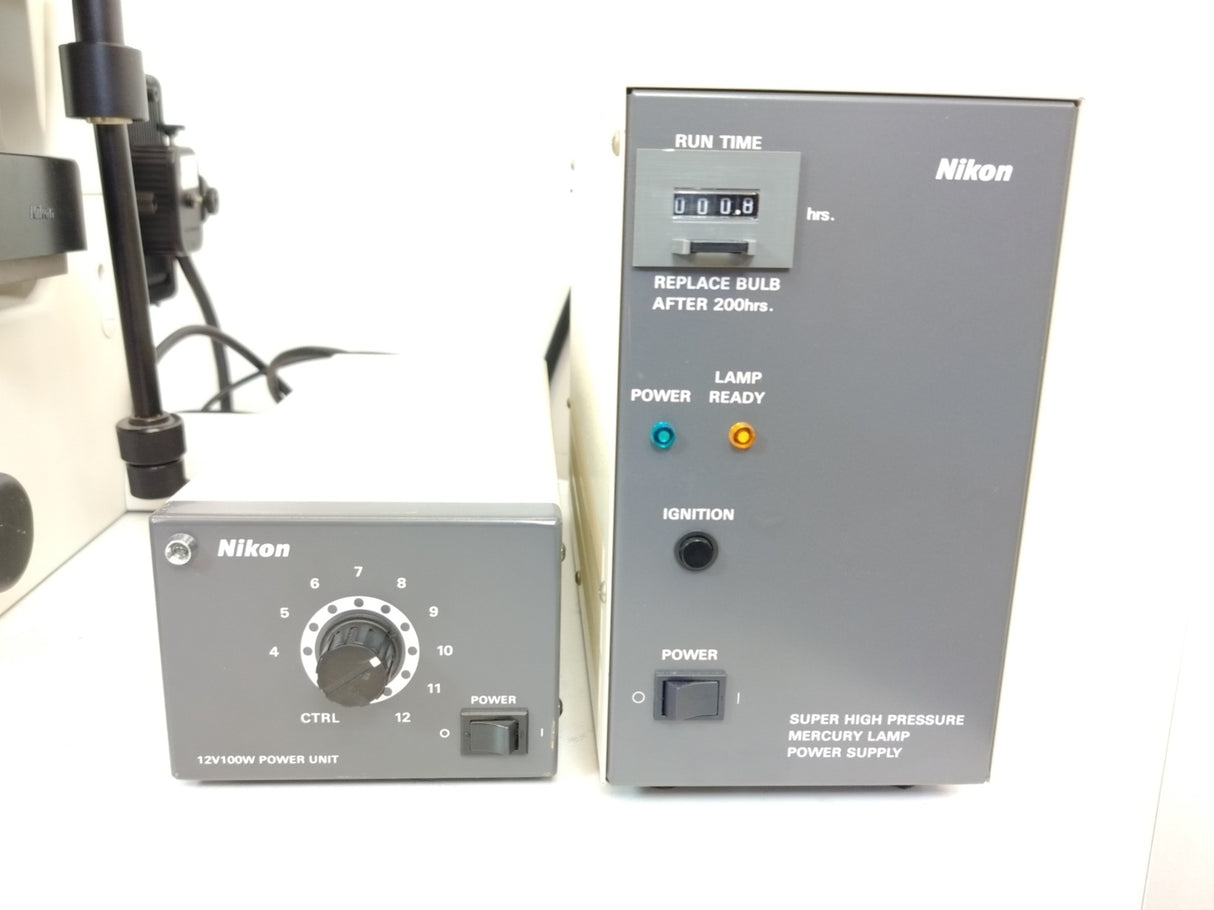 Nikon Eclipse TE200 Microscope HB-10104AF Plan Fluer/40X/10X/20X