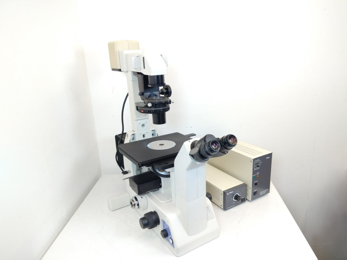 Nikon Eclipse TE200 Microscope HB-10104AF Plan Fluer/40X/10X/20X