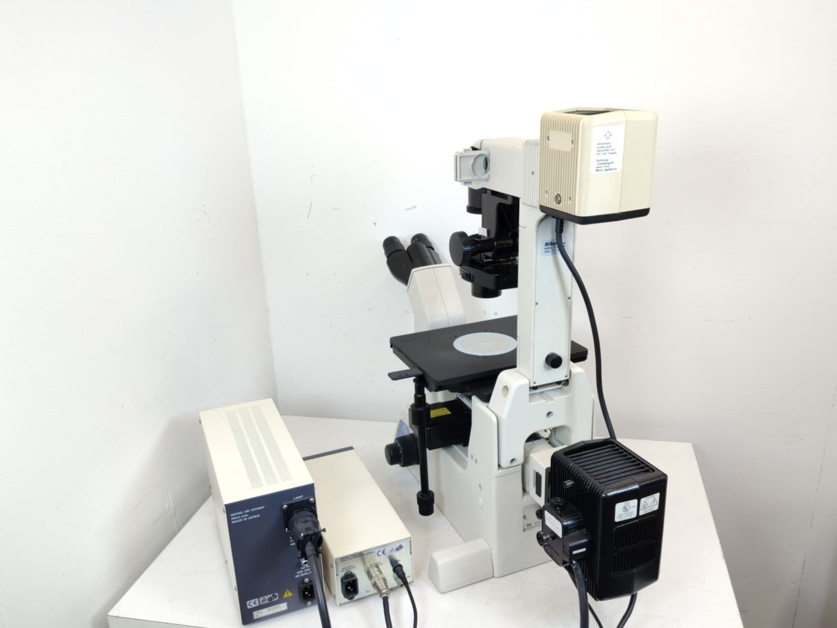 Nikon Eclipse TE200 Microscope HB-10104AF Plan Fluer/40X/10X/20X