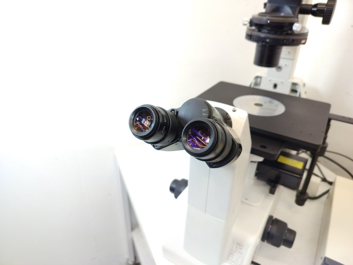 Nikon Eclipse TE200 Microscope HB-10104AF Plan Fluer/40X/10X/20X