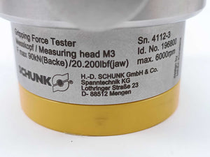 Schunk Gripping Force Tester GFT Kit, Display unit, Measuring Head M3 max 90kN