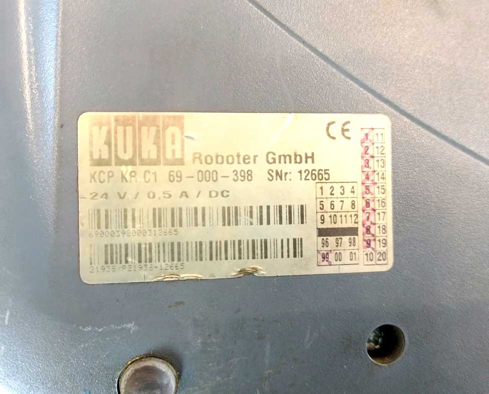 KUKA KCP KR C1 69-000-398 Controller LCD key‑pendant, 24 VDC, 10 m