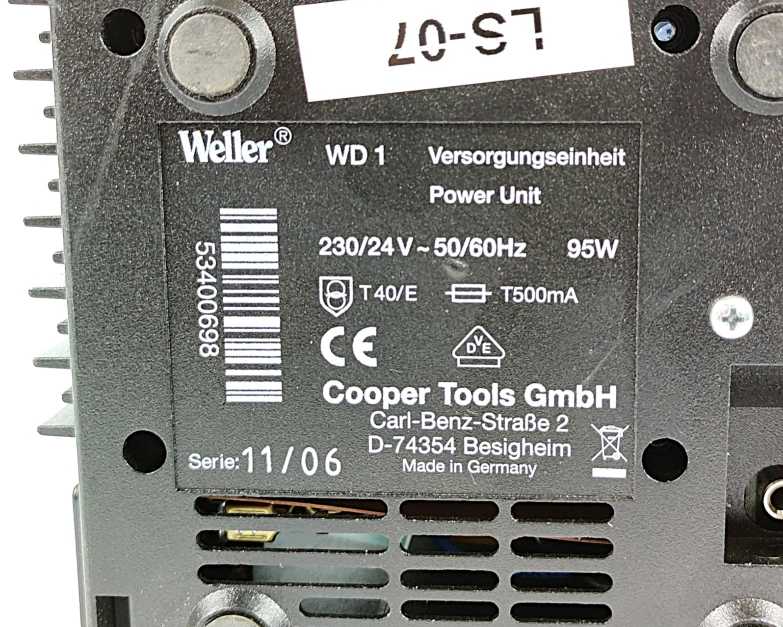 Weller WD1 Soldering Station 80W w/ WP80 tip