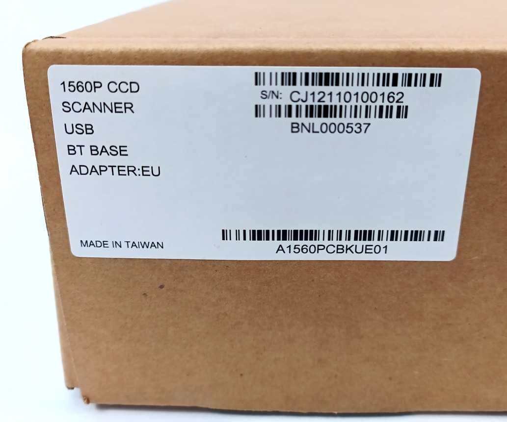 Cipherlab 1560P Cordless Bluetooth Linear Scanner w/ 3656 Base
