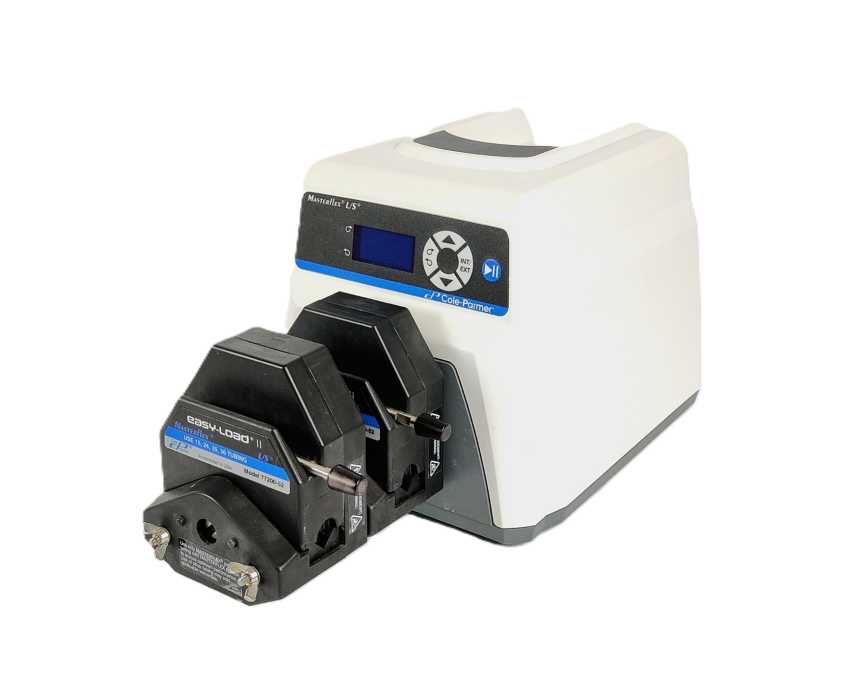 Cole Parmer MasterFlex L/S 7528-20 Peristaltic Pump w/ 2pcs 77200-52 Head