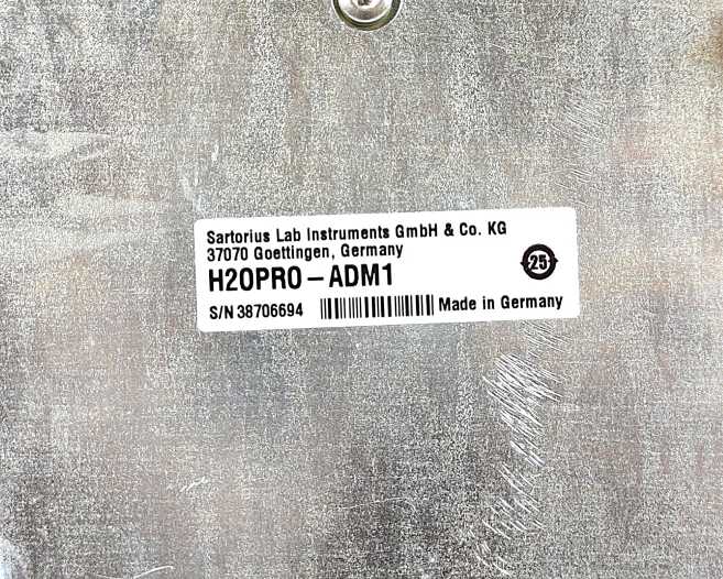 SARTORIUS H2O-II‑2‑UV‑T Comfort II Ultrapure Water w/ H2OPRO-ADM1 H2O-AOV-50