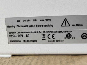 SARTORIUS H2O-II‑2‑UV‑T Comfort II Ultrapure Water w/ H2OPRO-ADM1 H2O-AOV-50