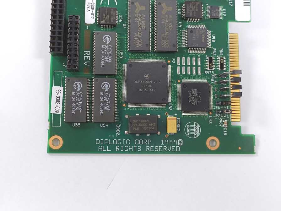Dialogic D/41EPCI 885 5542A 4-Port Voice Processing Board