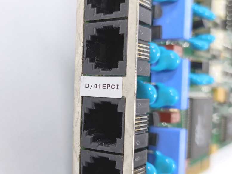Dialogic D/41EPCI 885 5542A 4-Port Voice Processing Board