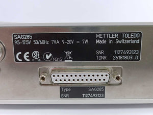 Mettler Toledo SAG285 Weighting Module
