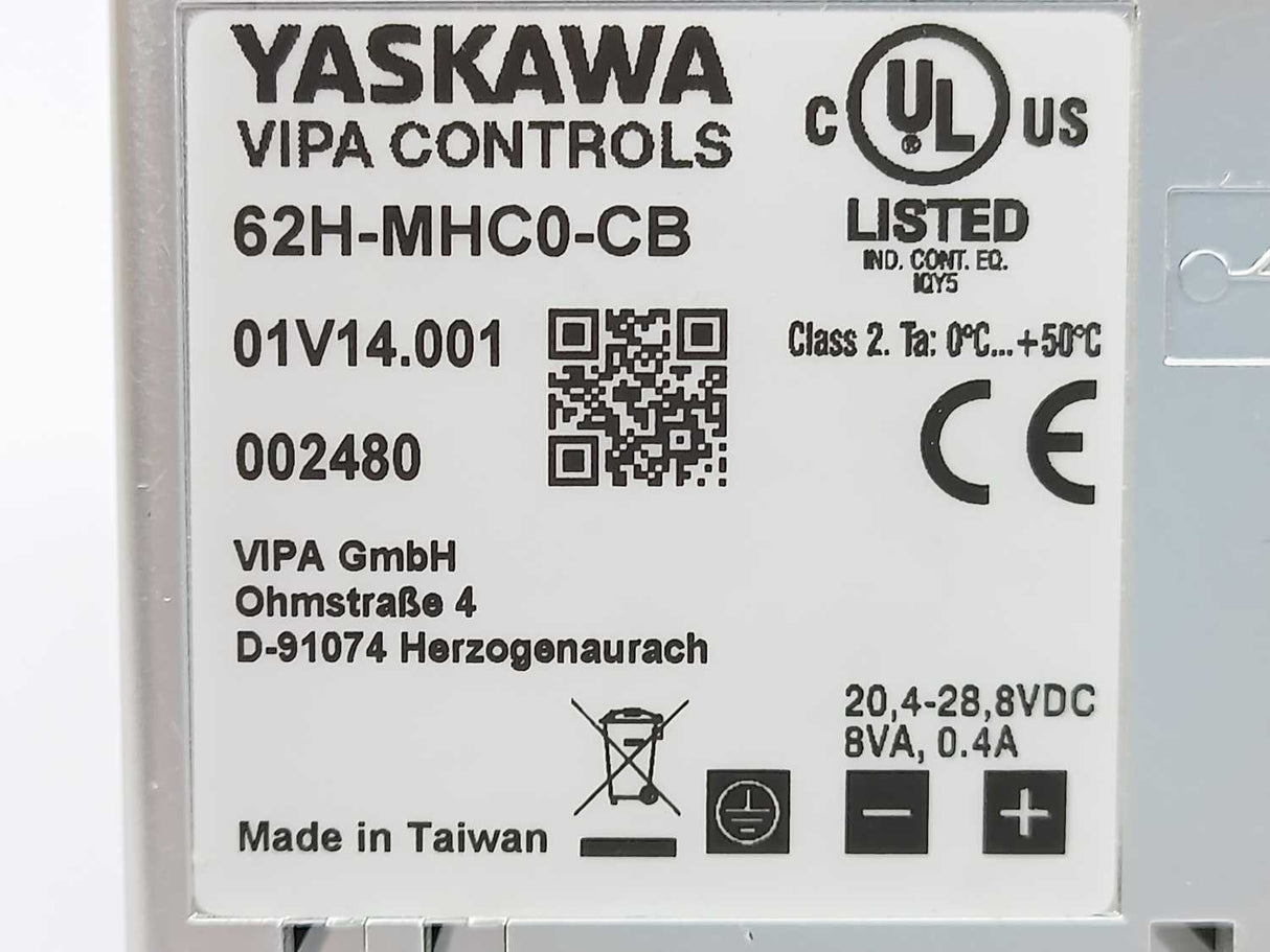VIPA  62H-MHC0-CB 20,4-28,8VDC, 8VA, 0,4A 7" ECO+ HMI