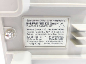 Hameg HM5006-2 Spectrum Analyzer 500MHz Refurbished