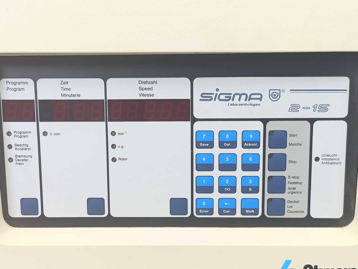 Struers Sigma 2-15 Laboratory Centrifuge