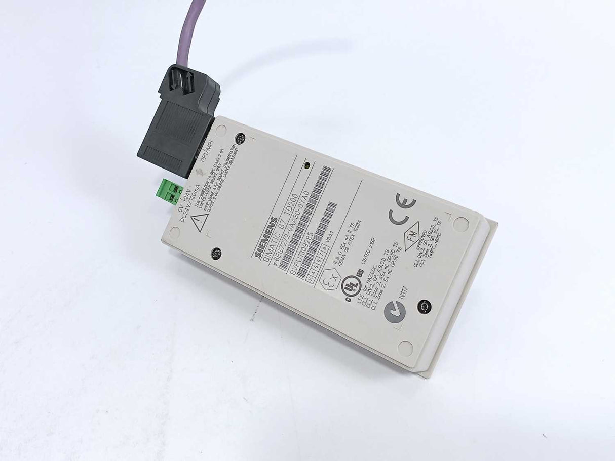 Siemens 6ES72720AA300YA0 LCD Text Display, PLC, TD 200