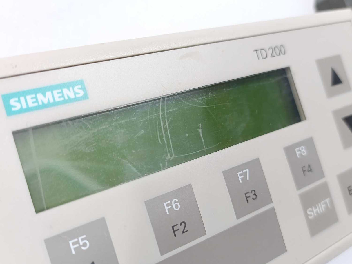 Siemens 6ES72720AA300YA0 LCD Text Display, PLC, TD 200