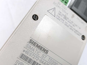 Siemens 6ES72720AA300YA0 LCD Text Display, PLC, TD 200