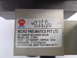 Micro Pneumatics MD-50-F04  Ball Valve 3 Piece BALL-M3SW w. 5 DNH