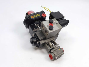 Micro Pneumatics MD-50-F04  Ball Valve 3 Piece BALL-M3SW w. 5 DNH