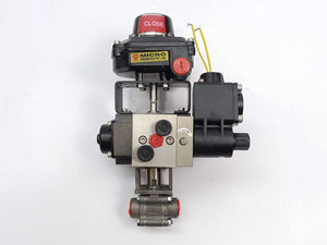 Micro Pneumatics MD-50-F04  Ball Valve 3 Piece BALL-M3SW w. 5 DNH
