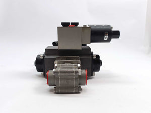 Micro Pneumatics MD-50-F04  Ball Valve 3 Piece BALL-M3SW w. 5 DNH