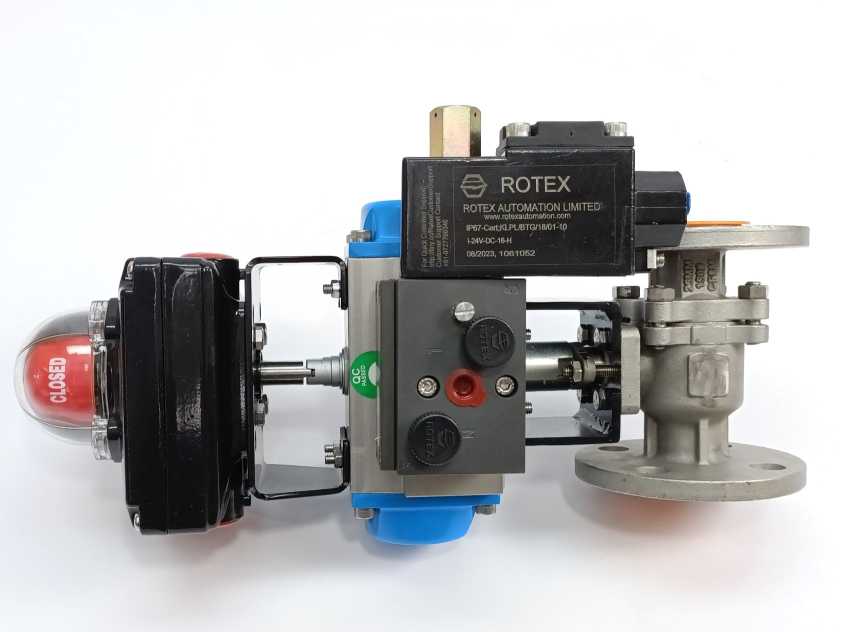 Neles India RNP040 Pneumatic BALL-M3SW, MD-50-F04  Control Valve assembly